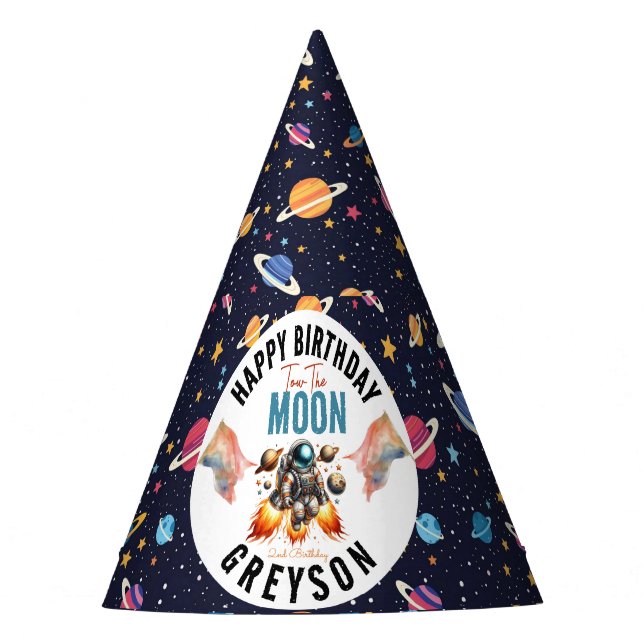 Chapeaux De Fètes commencer à remorquer la lune 2e Anniversaire Espa (Devant)