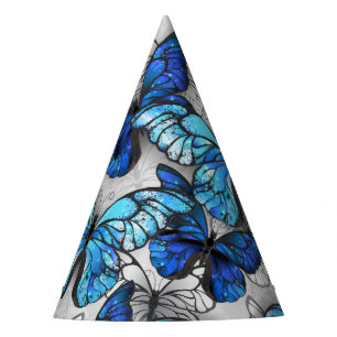 Chapeaux De Fètes Composition des White and Blue Butterflies