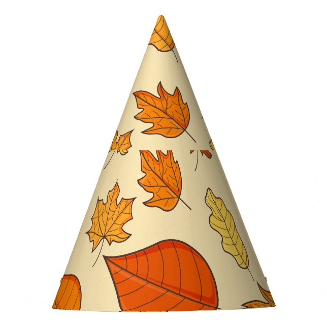 Chapeaux De Fètes Concept feuille : Motif symbole d'automne (Devant)