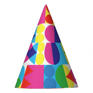 Chapeaux De Fètes Conception motif géométrique Abstraite et colorée.