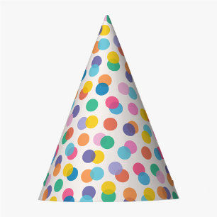 Chapeaux De Fètes Confetti Coloré Pois Casquette de la fête des enfa