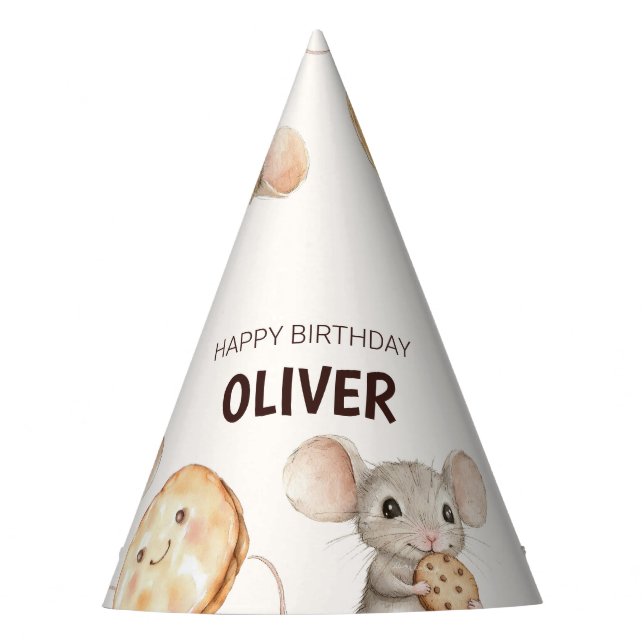 Chapeaux De Fètes Cookie Souris thème Kid Casquette papier (Devant)