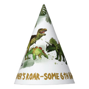 Chapeaux De Fètes Cool Dinosaures Jurassique Garçon Anniversaire Con