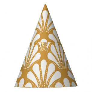 Chapeaux De Fètes Coquille géométrique Art déco