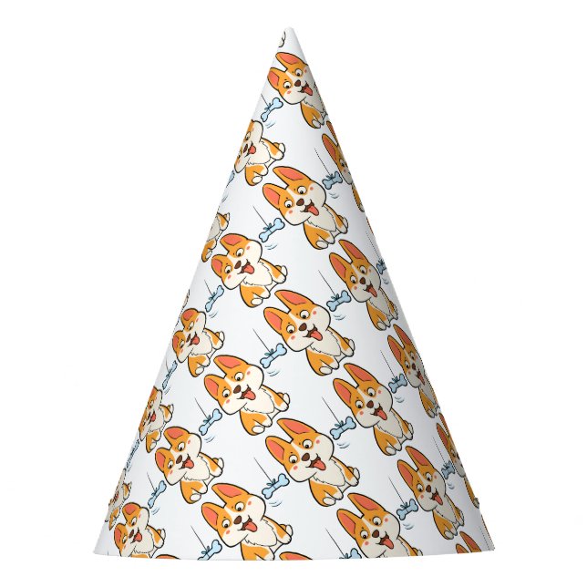Chapeaux De Fètes Corgi (Devant)