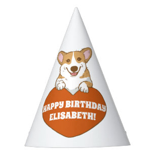 Chapeaux De Fètes Corgi Avec Coeur Cute Personnalisé