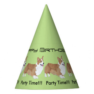 Chapeaux De Fètes Corgi de Gallois de Pembroke - anniversaire