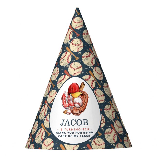 Chapeaux De Fètes Couleur d'eau du Anniversaire de enfant de base-ba (Devant)