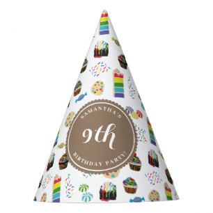 Chapeaux De Fètes Couleur Rainbow Cake Sprinkles Anniversaire