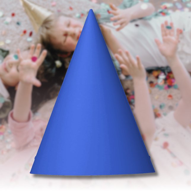 Chapeaux De Fètes Couleur solide bleue royale | Classique | Élégant (Créateur téléchargé)