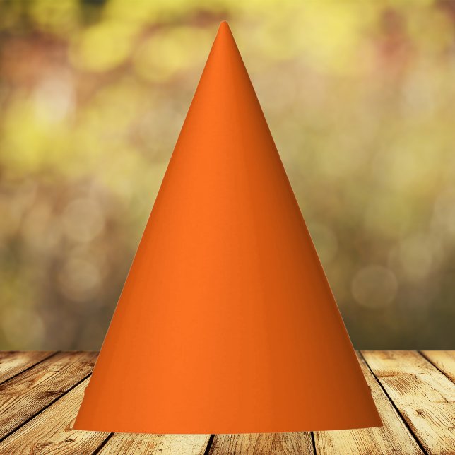 Chapeaux De Fètes Couleur solide de tigre orange (Créateur téléchargé)