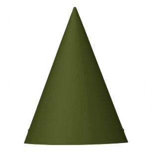 Chapeaux De Fètes Couleur solide verte de l'Armée
