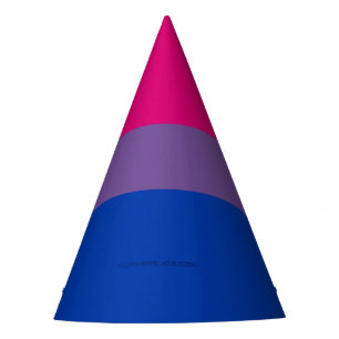Chapeaux De Fètes Couleurs du drapeau de fierté bisexuelle de Slippe