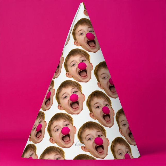 Chapeaux De Fètes Coupe de visage personnalisée Anniversaire (Créateur téléchargé)