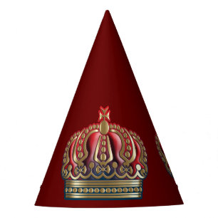 Chapeaux De Fètes Couronne de la Croix Royale - Bleu Or