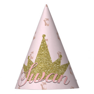 Chapeaux De Fètes Couronne de princesse cygne paillettes or fête d'a