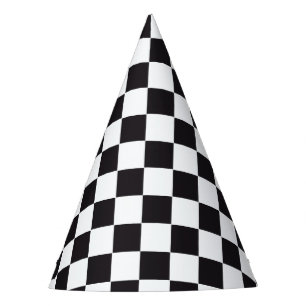 Chapeaux De Fètes Course de voiture / Motif d'échecs + votre backgr.