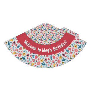 Chapeaux De Fètes Crayon Pastel Coeur & Fleurs