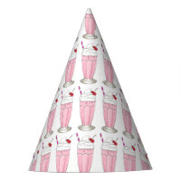 Crème glacée Shoppe fraise rose Milkshake Foin