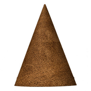 Chapeaux De Fètes Cuir Brown vieilli : Texture classique