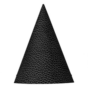 Chapeaux De Fètes Cuir noir de Faux