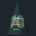 Chapeaux De Fètes Custom Age & Name Funny Senior Birthday<br><div class="desc">Voir mon magasin pour plus d'objets d'anniversaire personnalisés.</div>