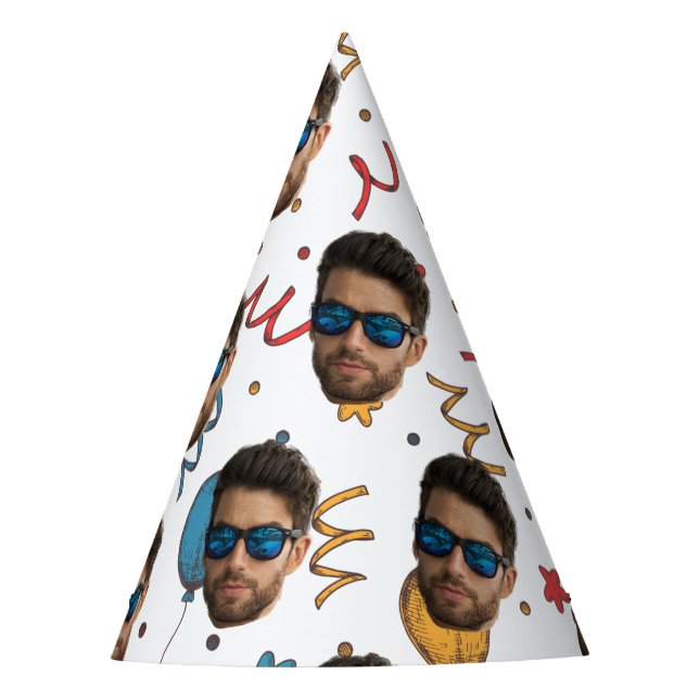 Chapeaux De Fètes Custom Birthday, Photo, Face, Pattern, Party Decor (Devant)
