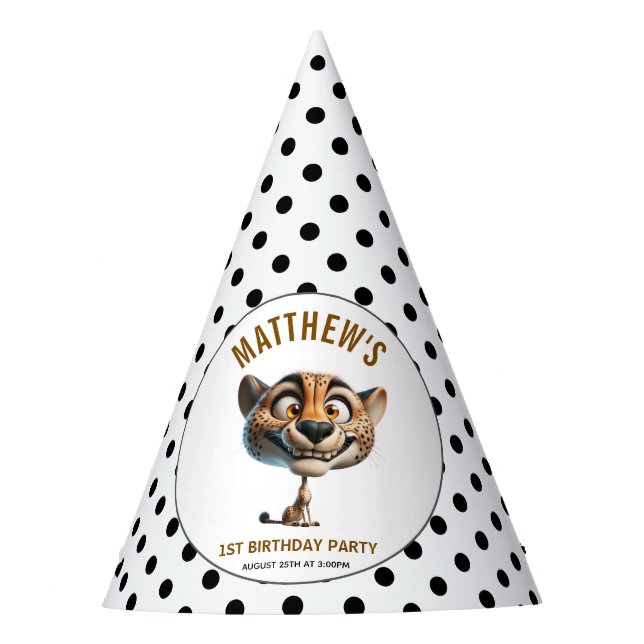 Chapeaux De Fètes Cute Crazy Cow Farm Theme 1st Birthday (Devant)