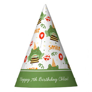 Chapeaux De Fètes Cute Frog Motif Smile Texte Joyeux Anniversaire w