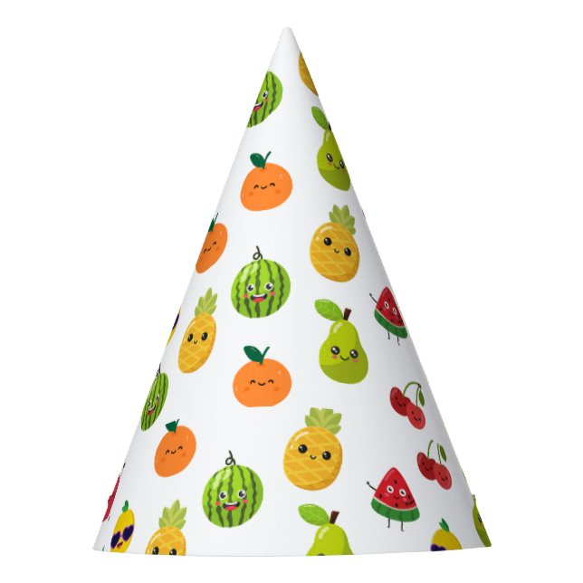 Chapeaux De Fètes Cute Funny Fruit Birthday Paper Party Hats (Devant)