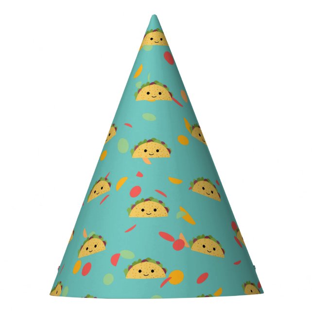 Chapeaux De Fètes Cute Kawaii Taco Motif (Devant)