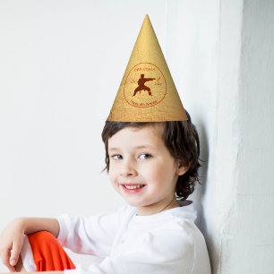 Chapeaux De Fètes Cute Modern Martial Arts Karate Kids 8e anniversai