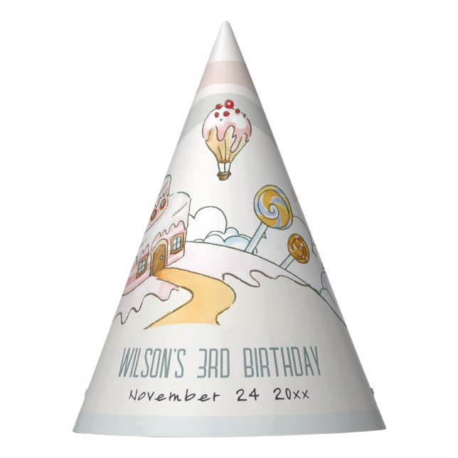 Chapeaux De Fètes Cute Pastel Sweet Time Candy Land Anniversaire de  (Devant)