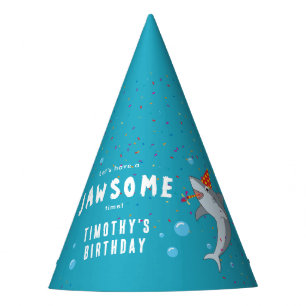 Chapeaux De Fètes Cute Shark à la fête des Anniversaires de enfants