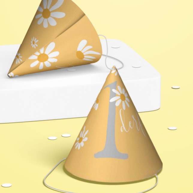 Chapeaux De Fètes Daisy Hippie Baby First Birthday Merveilleux (Créateur téléchargé)
