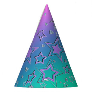 Chapeaux De Fètes Dégradé de Noël parties scintillant brillant confe