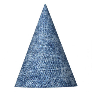 Chapeaux De Fètes Dénim bleu lavement acide, texture de gros plan.
