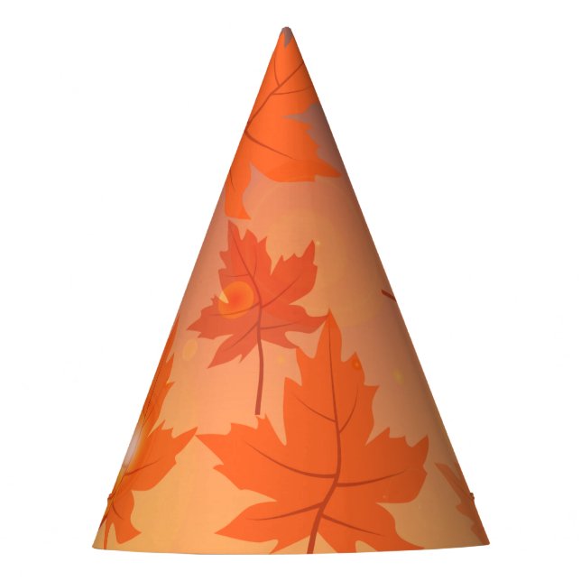 Chapeaux De Fètes Design d'automne avec feuilles d'érable et effet b (Devant)