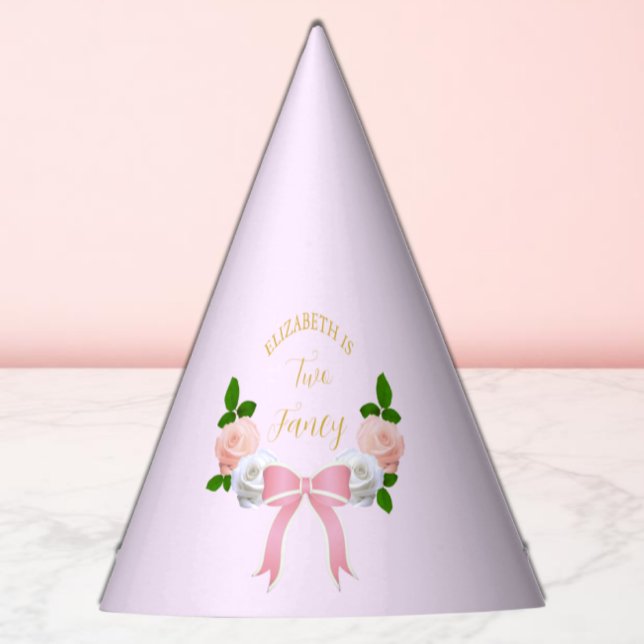 Chapeaux De Fètes Deux Fancy Bow Floral Anniversaire (Créateur téléchargé)