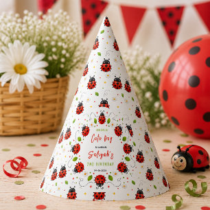 Chapeaux De Fètes Deux jolies coccinelles Fête d'anniversaire de 2 a
