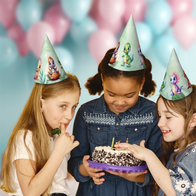 Chapeaux De Fètes Dino Roar Anniversaire Bash Party Casquette (Créateur téléchargé)