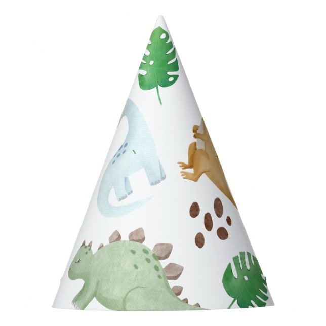 Chapeaux De Fètes Dinosaur enfant anniversaire Casquette de fête (Devant)