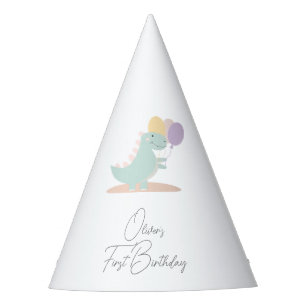 Chapeaux De Fètes Dinosaur Fille rose bleu Lilac fête d'anniversaire