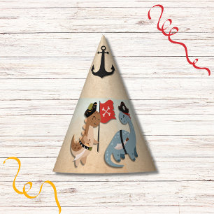 Chapeaux De Fètes Dinosaur Pirate Anniversaire Fête Jumeaux Personna