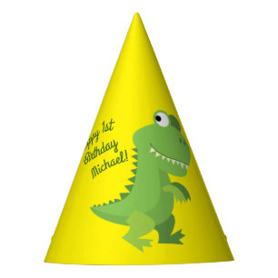 Chapeaux De Fètes Dinosaur T-rex 1er anniversaire Dino Party