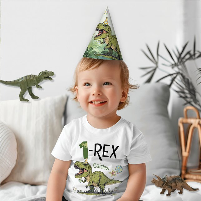 Chapeaux De Fètes Dinosaure Dinosaur thème garçon Anniversaire de en (Cute roaring t-rex dinosaur Jurassic theme boy kids birthday party hat, table decorations, a-saurus)
