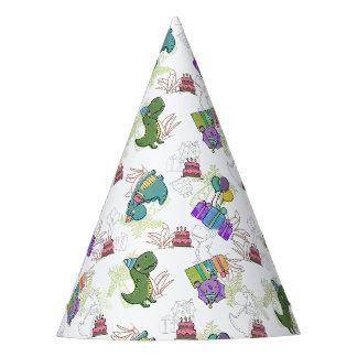 Chapeaux De Fètes Dinosaure fête d'anniversaire de Dino-Mite