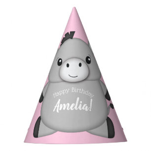 Chapeaux De Fètes Donkey Anniversaire rose