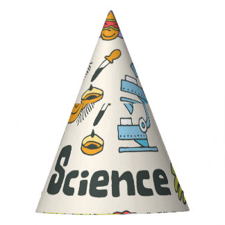 Chapeaux De Fètes Doodles de science : Ensemble d'écoles à main.