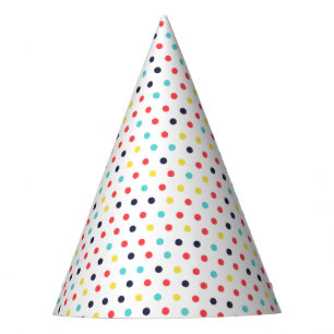 Chapeaux De Fètes Dots minuscules colorés du Carnaval